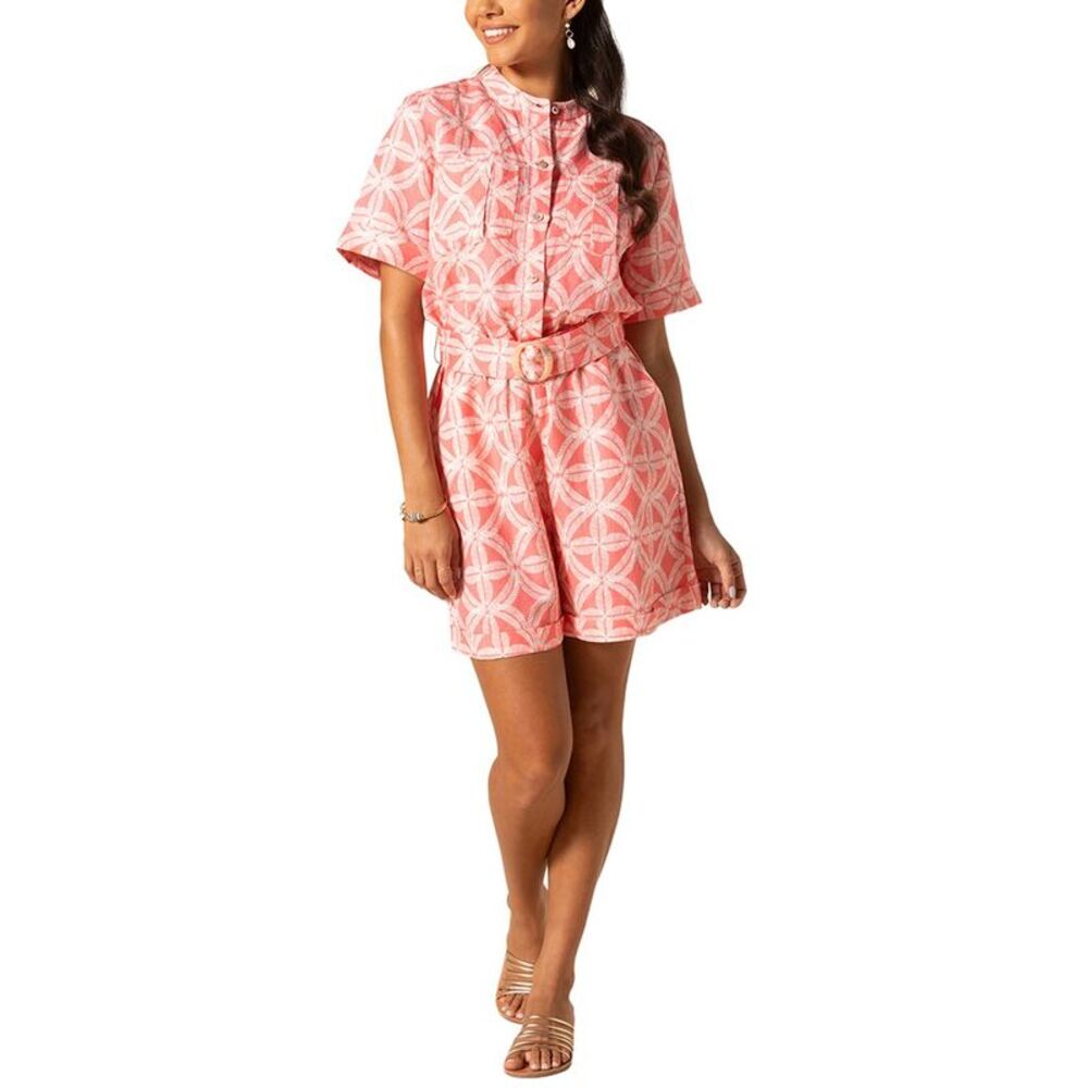 Tori Richard Womens  Desi Romper, Red